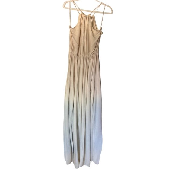 Lulus Sweet Sunset Dip Dye Maxi Dress Size Medium - Picture 2 of 8